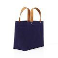 Bag Women Blue OEM Customized Designer Handbag Tote Logo Color Material Shopping Bags With Zipper Logos